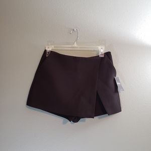 F21 Black Mini Skort